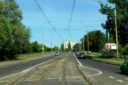 Gdańsk ulica Siennicka i most Siennicki