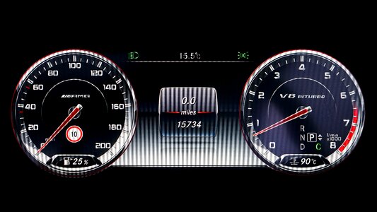 Speed dashboard auto photo
