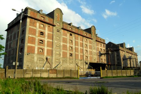 Gdańsk elewatory nad Martwą Wisłą