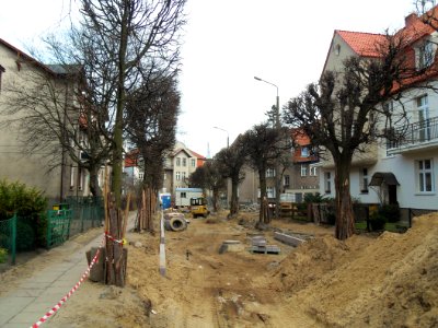 Gdańsk ulica Asnyka (marzec 2012)