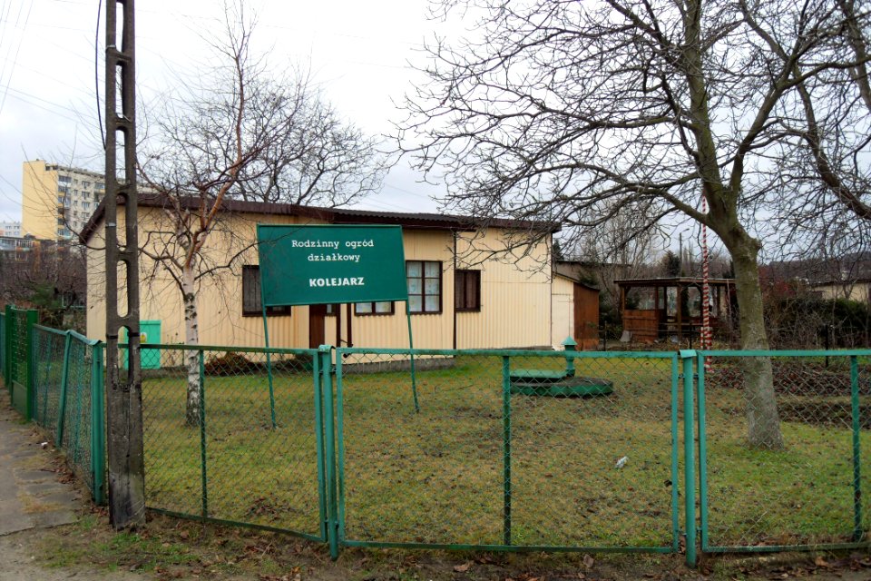 Gdańsk Rodzinny ogród działkowy Kolejarz