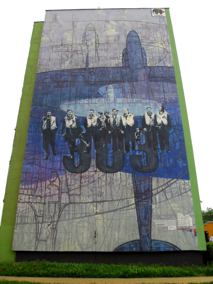 Gdańsk ulica Dywizjonu 303 3 (mural)