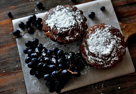 Powdered sugar baking dessert