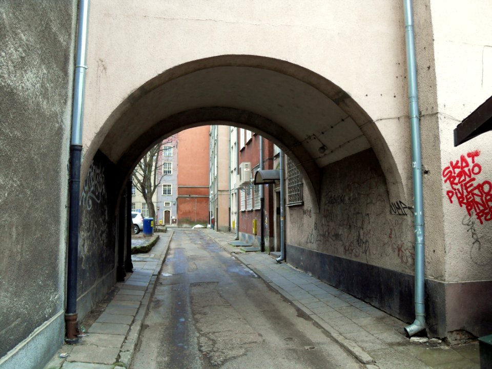 Gdańsk ulica Garbary (zaplecze)