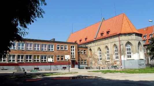 Gdańsk dawny kościół św. Ducha i szkoła - tył