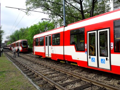 Gdańsk ulica Pomorska - awaria tramwaju