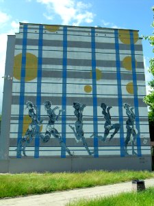 Gdańsk ulica Nagórskiego 11 (mural)