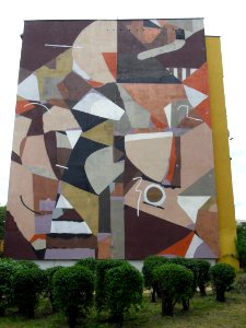 Gdańsk ulica Skarżyńskiego 10 (mural)
