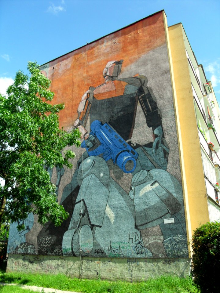 Gdańsk ulica Bajana 9 (mural)