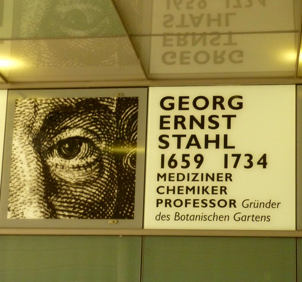 Georg Ernst Stahl in Halle Riebeckplatz