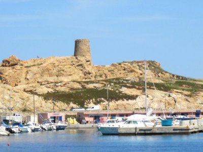 Genoese tower L'Île-Rousse, Corsica, France