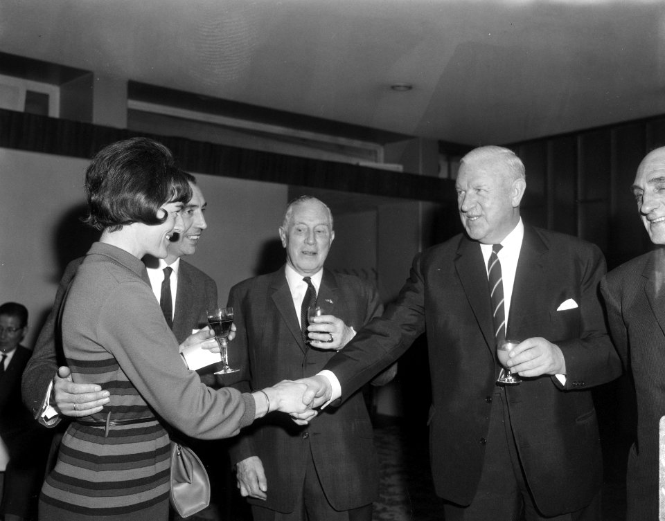 Genootschap van Sportvrienden, de 144, gaf jaarlijks diner in Apollohotel, Gerda, Bestanddeelnr 918-9832