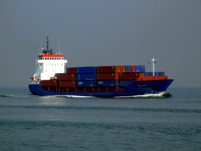Georg Mitchell IMO 9163609 - Callsign V2PY7 approaching Port of Rotterdam 03-May-2008
