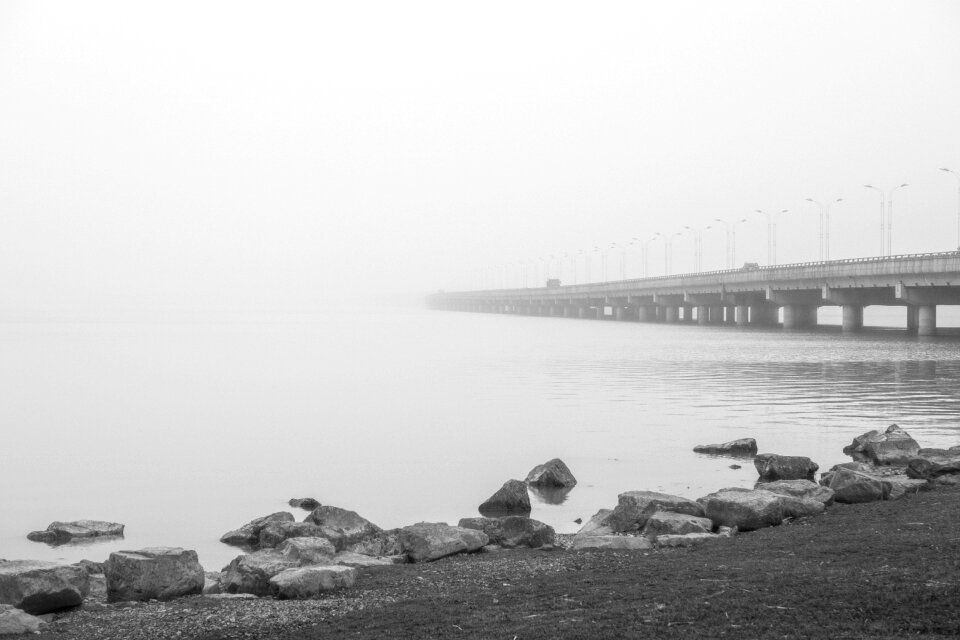 Black and white low profile the scenery