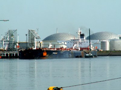 Genmar Gulf IMO 8919154 - Callsign V7BB7 at the '7e Petroleumhaven', Port of Rotterdam, Holland 04-Jul-2006