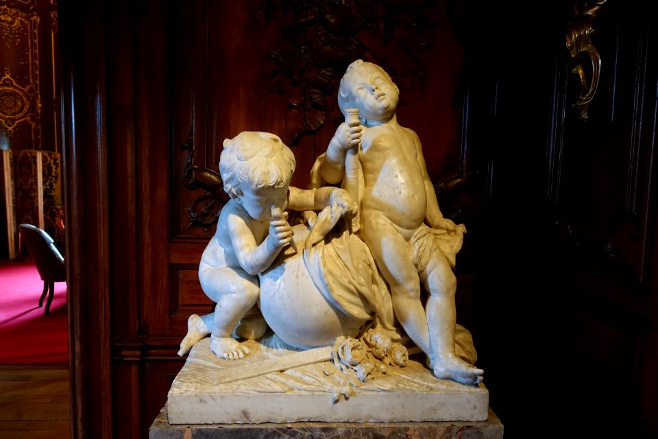 Geography and Astronomy, by Félix Lecomte, France, 1778 - Waddesdon Manor - Buckinghamshire, England - DSC07635