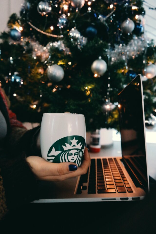 Coffee computer decoration