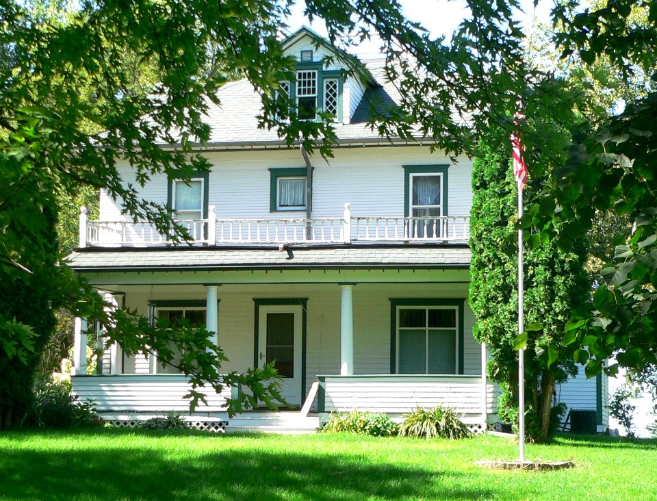 George and Mary Koch farm--house from E 1