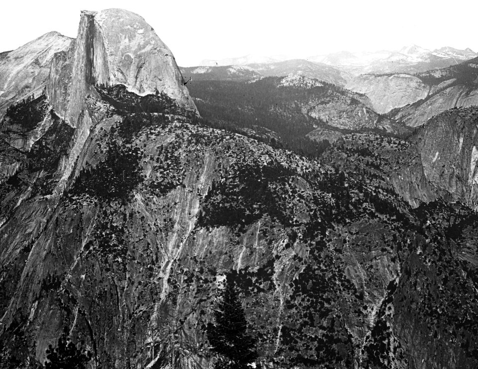 Geologie , yosemitedal, dom, Bestanddeelnr 193-0322