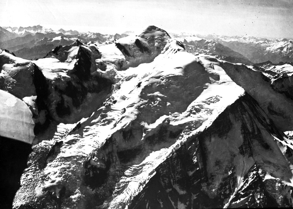 Geologie, bergen, mont blanc, Bestanddeelnr 193-0342
