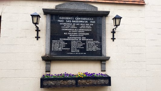 Gentbrugge-oorlogsmonument Kerkstraat