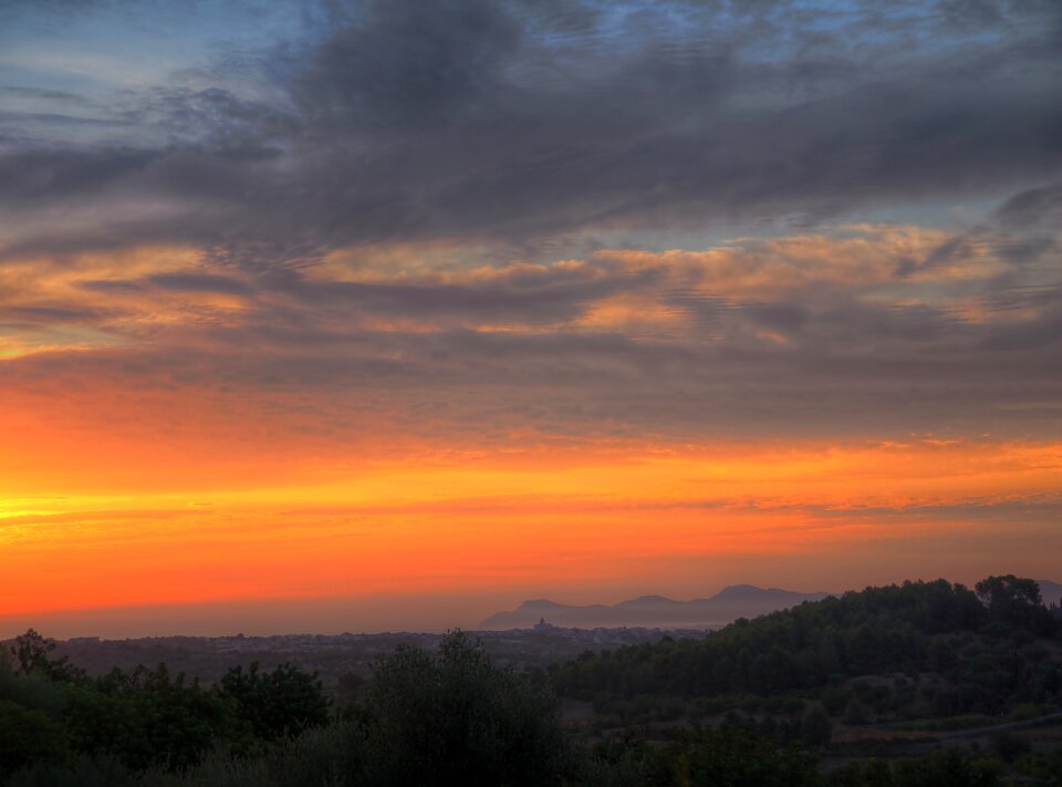 Spain summer sky