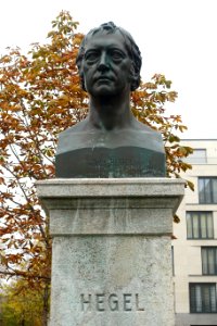 Georg Wilhelm Friedrich Hegel by Gustav Blaeser - Hegelplatz, Berlin, Germany - DSC02393
