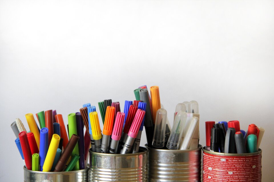 Education pen colored