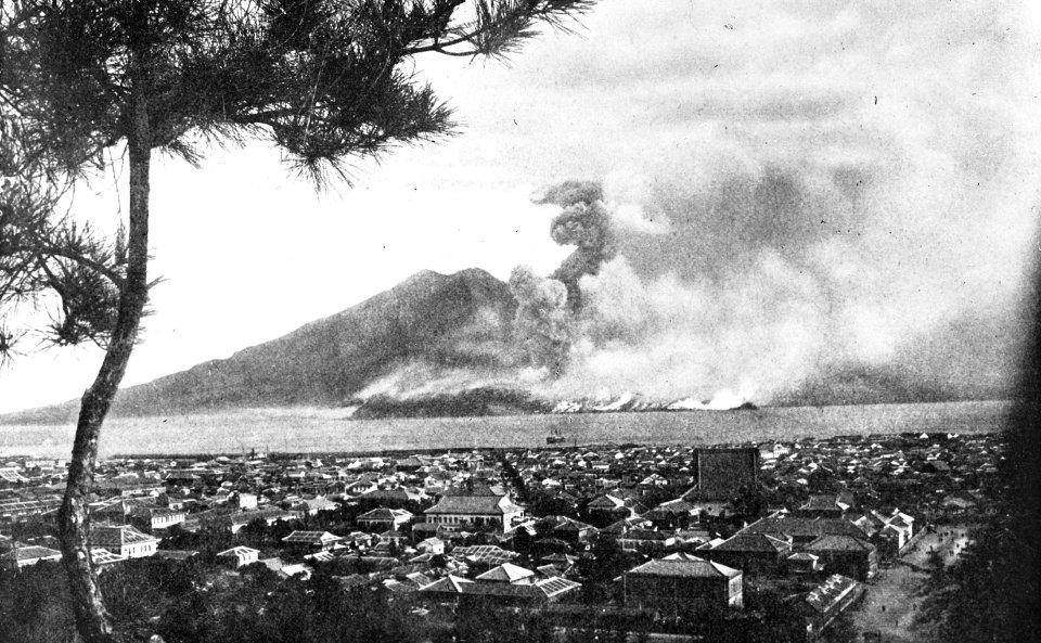 Geologie, vulkanen, sukusajima, Bestanddeelnr 193-0327