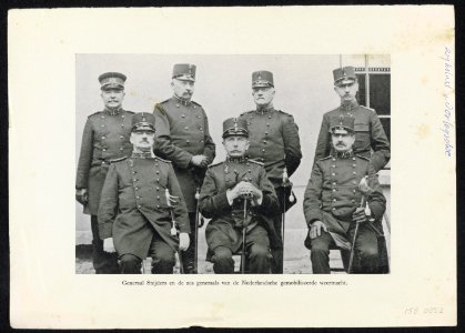 Generaal Cornelis Jacobus Snijders en de zes generaals van de Nederlandsche ge, Bestanddeelnr 158-0852
