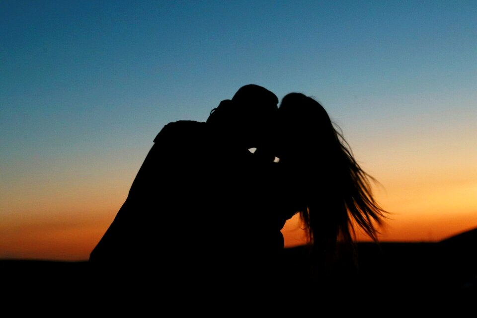 Sunset peace loving