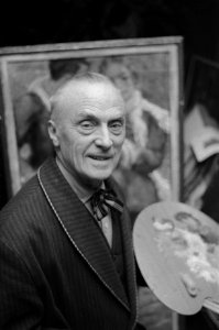 Gerard B H Westermann , bekend schilder hoopt 25 december as 85 jaar te word, Bestanddeelnr 911-8886