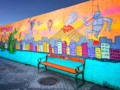 Cartoon fantacy bright color