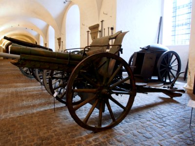 German 75 mm fieldcanon model 1896-1916 at the Royal Danish Arsenal Museum (Copenhagen), pic2
