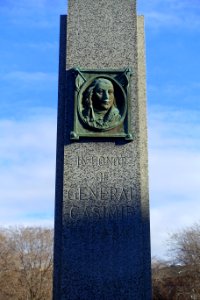 General Casimir Pulaski Monument, 1931, relief by O. Mazzei, sculptor, Liebl Bronze Foundry, Boston - Chelsea, Massachusetts - DSC09381