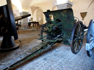 German 75 mm fieldcanon model 1896-1916 at the Royal Danish Arsenal Museum (Copenhagen), pic3