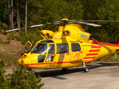 First aid mountain rescue yellow