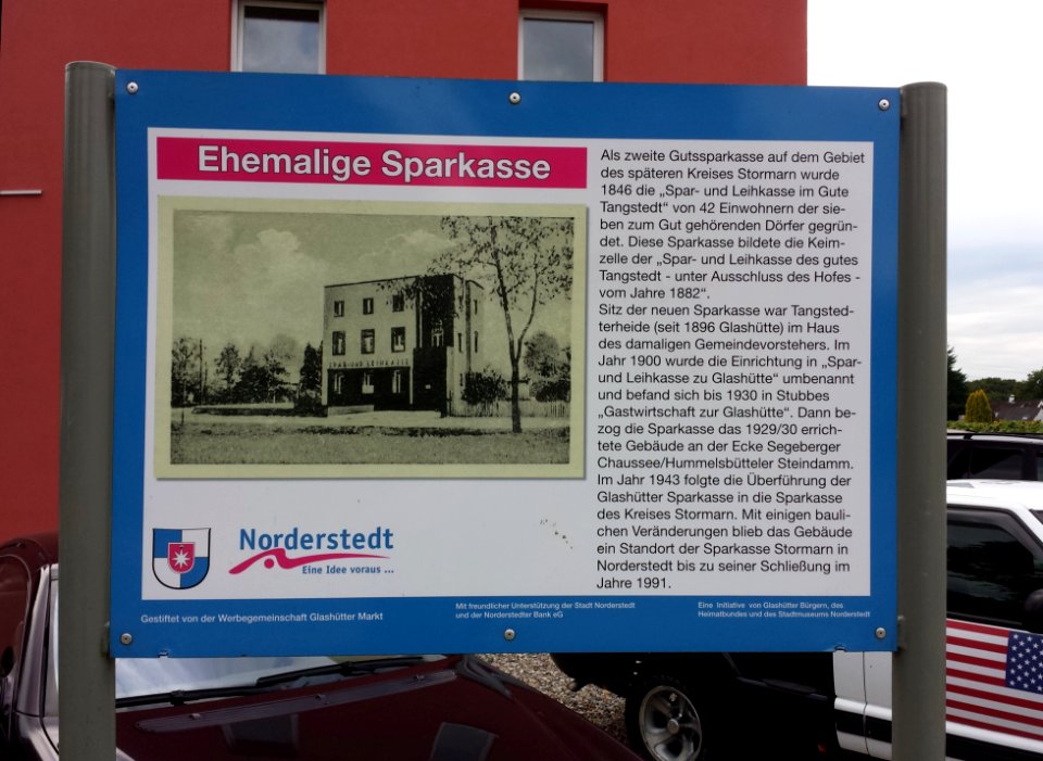 Geschichtspfad Glashütte 8 (Sparkasse)