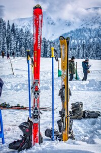 Skiing sport winter