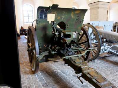 German 75 mm fieldcanon model 1896-1916 at the Royal Danish Arsenal Museum (Copenhagen), pic4
