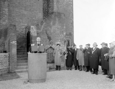 Gerestaureerd Belgenmonument te Amersfoort door de Belgische ambassadeur F.X.J.M, Bestanddeelnr 909-1543