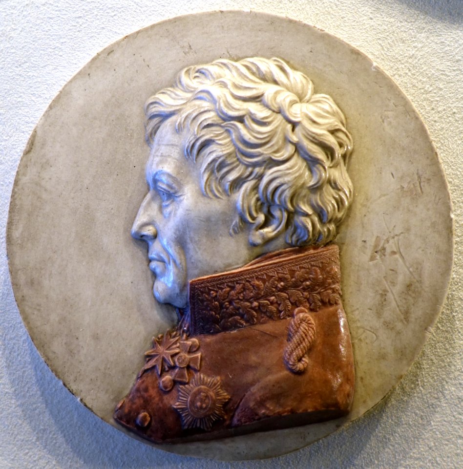 Gerhard Johann David von Scharnhorst, Prussian general, by Leonhard Posch, plaster with wax overlay, c. 1819 - Bode-Museum - DSC02827