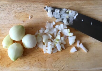 Knife board vegetables