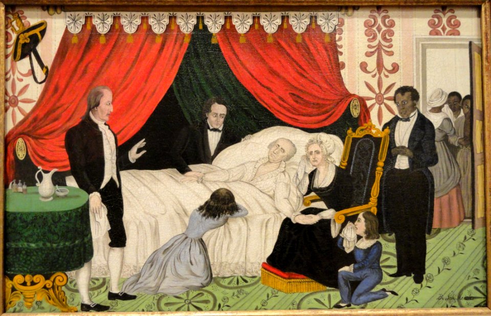 George Washington on His Deathbed, by John Meister, 19th century - Mount Holyoke College Art Museum - DSC04625