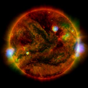 Energy fireball orange