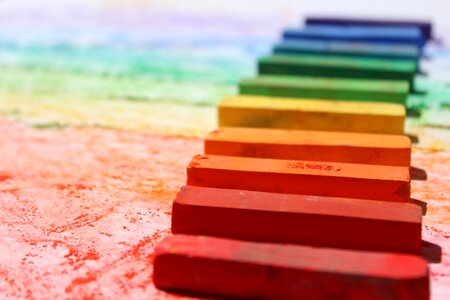 Color school chalk