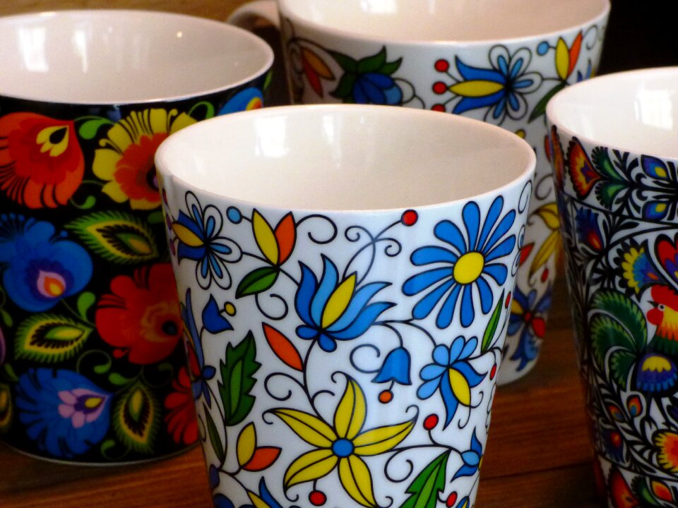 Tea porcelain colorful
