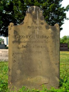 George Wybrant Tombstone, Hiland Cemetery, 2015-08-17, 01