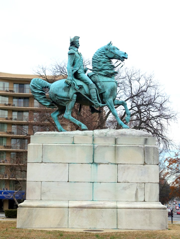 George Washington statue, Washington Circle - Washington, DC - DSC07795