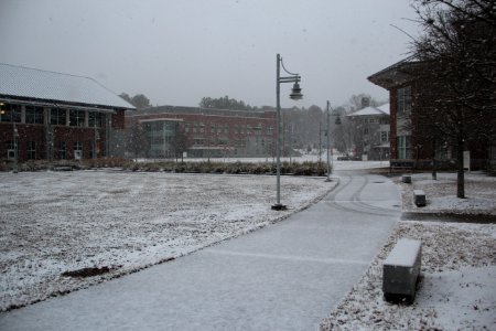 Georgia Highlands College Cartersville in snow, Feb 2020 01